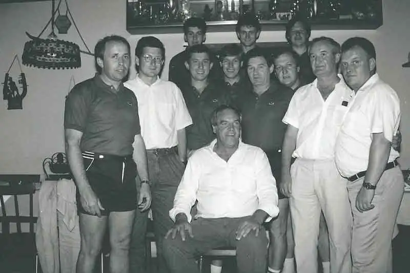 Tischtennismannschaft Pinsdorf 1987